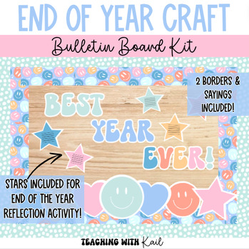 Preview of Summer Bulletin Board Craft and Activity, End of the Year Reflection Bulletin