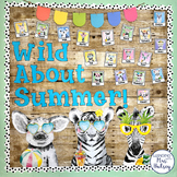 Summer Bulletin Board - Hipster Animals - Zoo Animals - En