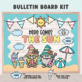 Summer Bulletin Board Kit, Summer craft clipart, Summer gn