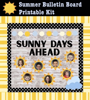 Preview of Summer Bulletin Board Kit - Sunny Days Ahead