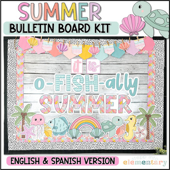 Preview of Summer Bulletin Board Kit | Trendy Summer Decor | May Decor | End of School Year