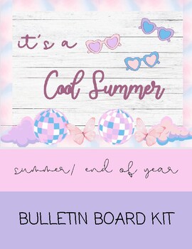 Preview of Summer Bulletin Board Kit- "it's a Cool Summer"