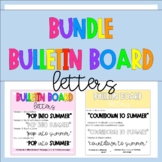 Summer Bulletin Board Letters!