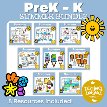 Preview of Summer Bundle #2 PreK - Kindergarten