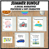 Summer Social Narrative Bundle - featuring a boy character