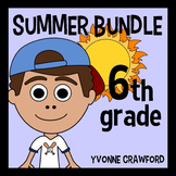 Summer Bundle for 6th Grade | Math and Literacy Skills Review