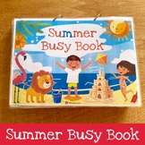 Summer Busy Book Printable, Toddler Summer Busy Book Pdf, 