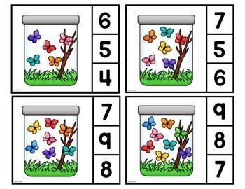 summer butterfly math activities for preschool tpt