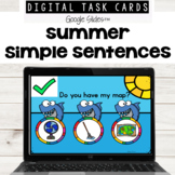 Summer CVC Word Sentences for Google Slides™