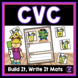 Summer CVC Words | Build It Write It | Science of Reading Aligned