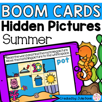 Preview of Summer CVC Words | Digital Game Boom Cards