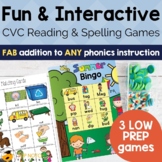 Summer CVC Words Games for Reading and Spelling | CVC Bing