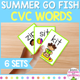 Summer CVC Words Go Fish Game