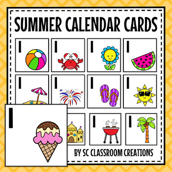 Free Printable Summer Calendar Numbers - Fun-A-Day!