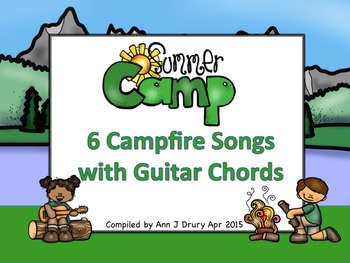 Preview of Summer Camp - 6 Campfire Songs with Guitar Chords