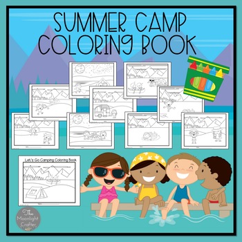 Preview of Summer Camp Coloring Pages