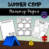 Summer Camp Memory and Coloring Pages