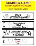 Summer Camp Paper Coloring Bracelets (4) - Easy To Do!