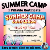 Summer Camp Certificate 5