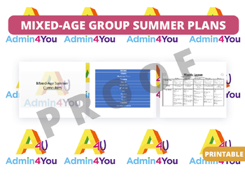 Preview of Summer Camp Plans for Mixed-Age Groups