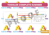 Summer Camp Plans for Toddlers (Bundle #2)
