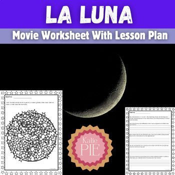 Preview of Summer Camp Short Film Activity & Worksheet - La Luna 4th/5th Grade