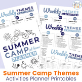 Summer Camp Themes and Activities Planner Printables
