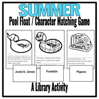 Preview of Summer Center May June Library Activity