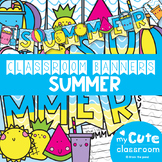 Summer Classroom Banner Set