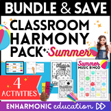Summer Classroom Harmony Pack - Music Bingo, Coloring Page