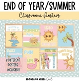 Summer Classroom Posters, End of Year Classroom Posters, M