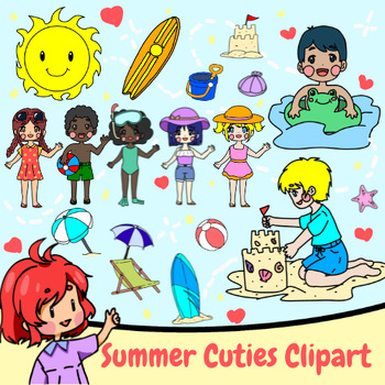 Preview of Summer Clip Art Set
