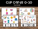 Summer Clip Cards: Fun Counting Set 0-20