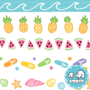 Summer Clipart Borders Summer Clip Art Doodle Frames PNG By Jax And Jake