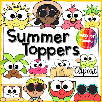 Preview of Summer Clipart Toppers