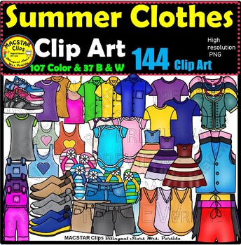 Summer Clothes Clip Art