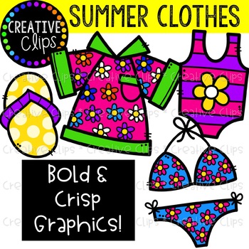 summer clothes clip art