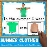 Summer Clothes Activity Speech Therapy Special Ed Autism D