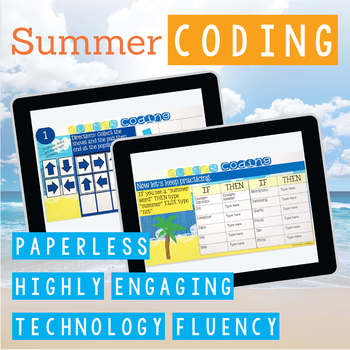 Preview of Summer Coding Digital Interactive Activities