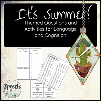 Comparative and Sequential Yes/No Questions – Adult and pediatric printable  resources for speech and occupational therapists