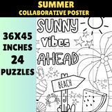 Summer Collaborative Poster Activity | 36x45 Inches, 24 Pu