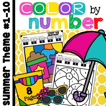 Summer Coloring Pages by The Joyful Journey | Teachers Pay Teachers