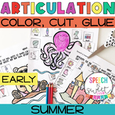 Summer Articulation Activities | Speech Therapy Homework |