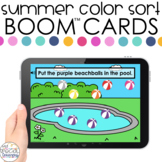 Summer Color Sort Boom™ Cards - Distance Learning for Spec