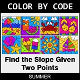 Summer Color by Code - Find the Slope Given Two Points