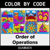 Summer Color by Code - Order of Operations