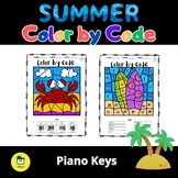 Summer Color by Code - Piano Keys