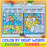 Summer Color by Code -Sight Words Pre-Primer