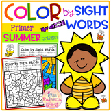 Summer Color by Code -Sight Words Primer