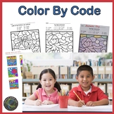 End of the Year Color By Code Second Grade Review